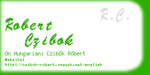 robert czibok business card