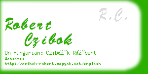 robert czibok business card